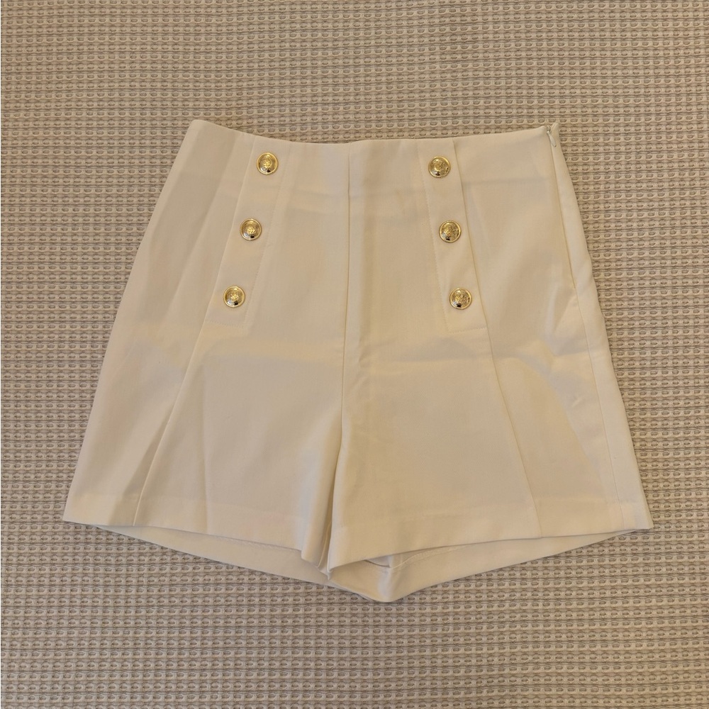 Zara white shorts